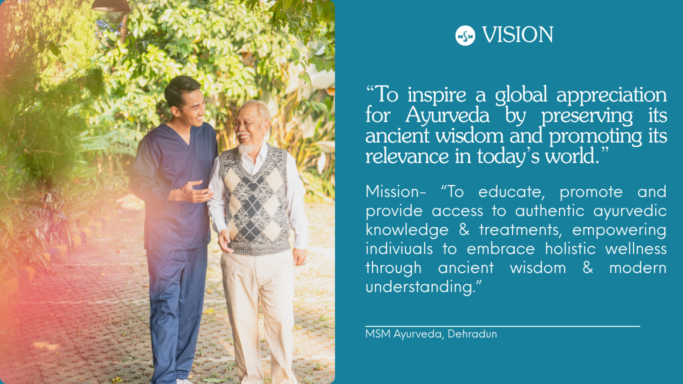 Vision and mission of MSM Ayurveda