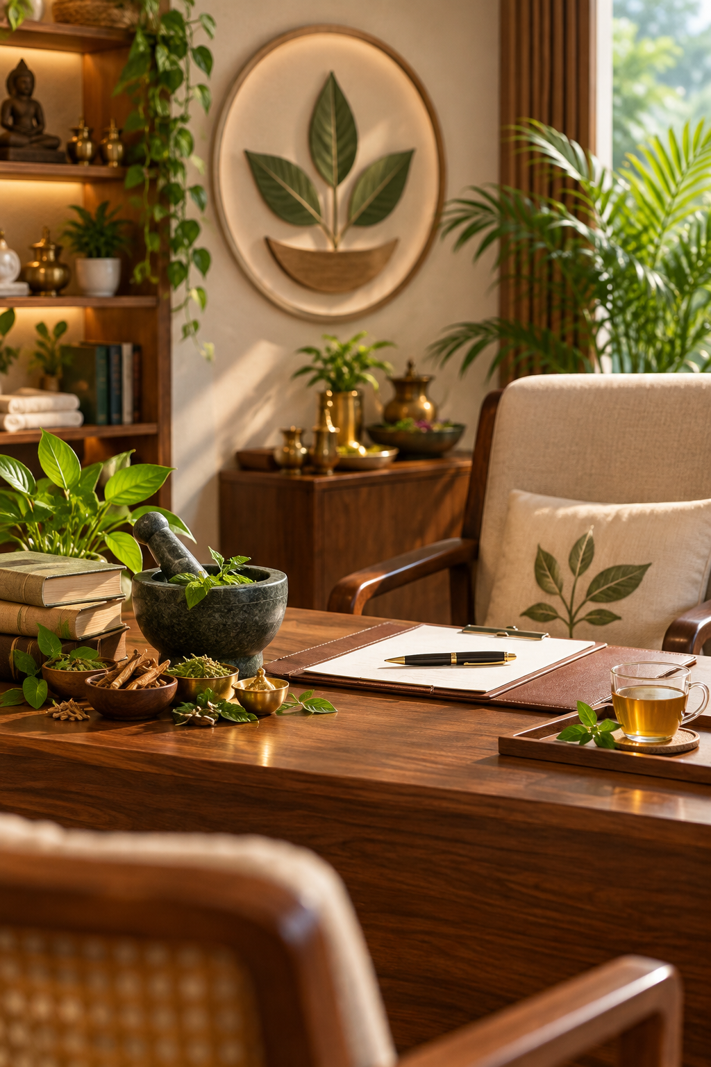 Ayurvedic doctor consulting a patient at MSM Ayurveda in Dehradun