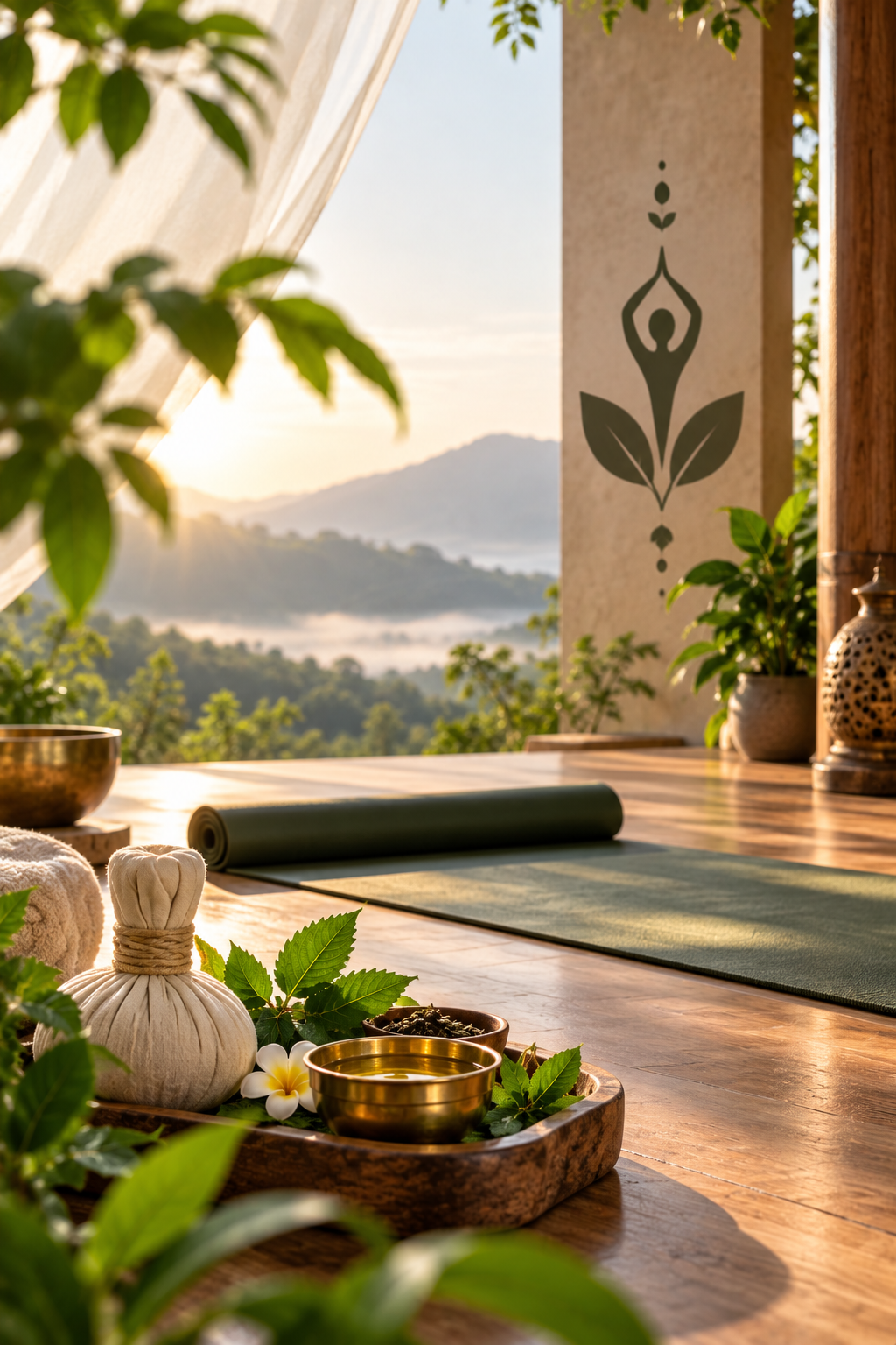 Therapeutic yoga and wellness practice at MSM Ayurveda